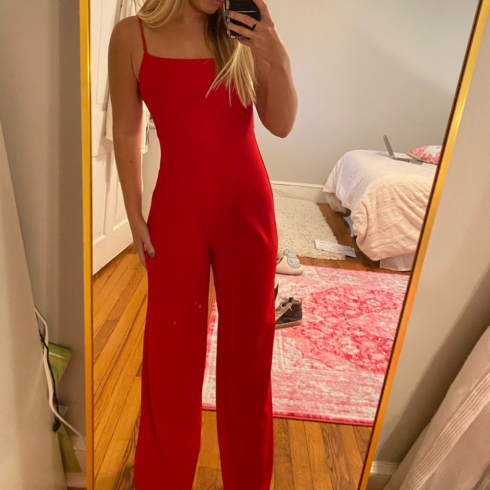Red jumpsuit from urban outfitters